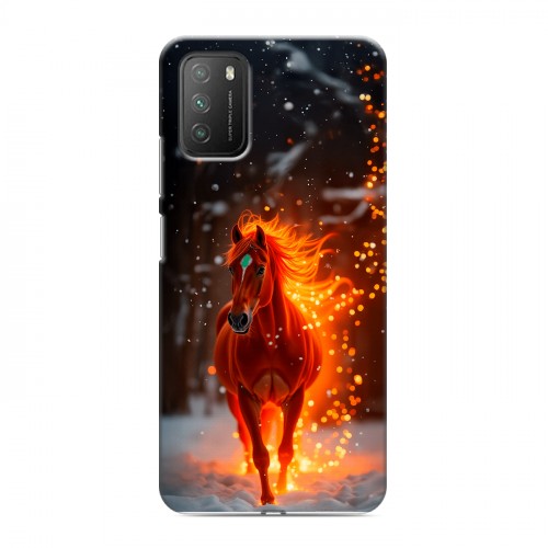 Дизайнерский пластиковый чехол для Xiaomi Poco M3 Новый год