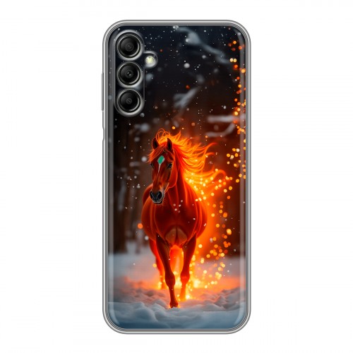 Дизайнерский силиконовый чехол для Samsung Galaxy A14 Новый год