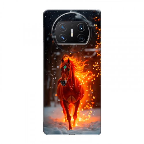 Дизайнерский пластиковый чехол для Huawei Mate X3 Новый год