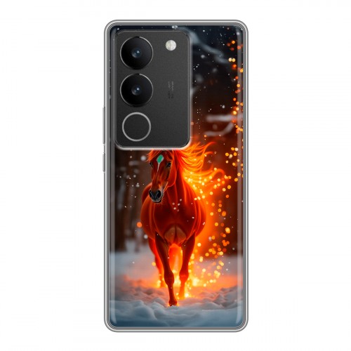 Дизайнерский силиконовый чехол для Vivo S17 Новый год