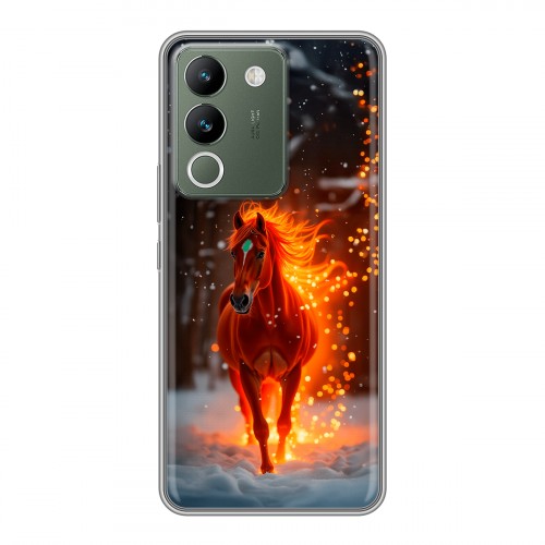 Дизайнерский силиконовый чехол для Vivo V29e Новый год