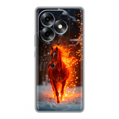 Дизайнерский силиконовый чехол для Itel S23 Plus Новый год