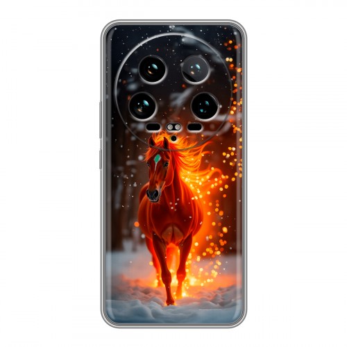 Дизайнерский силиконовый чехол для Xiaomi 14 Ultra Новый год