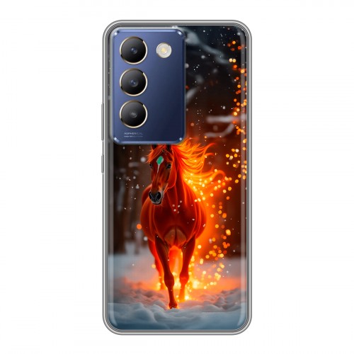 Дизайнерский силиконовый чехол для Vivo V30 Lite Новый год