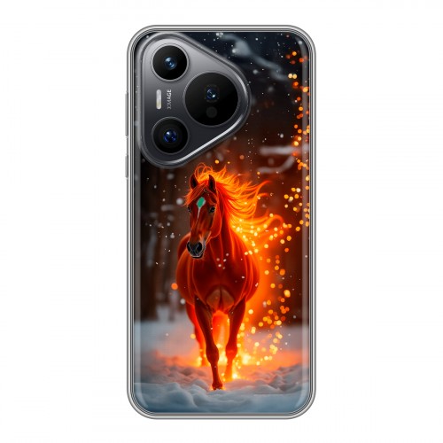 Дизайнерский силиконовый чехол для Huawei Pura 70 Новый год