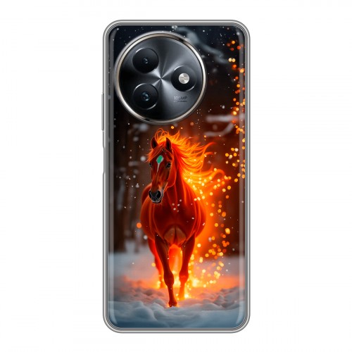 Дизайнерский силиконовый чехол для Itel S24 Новый год