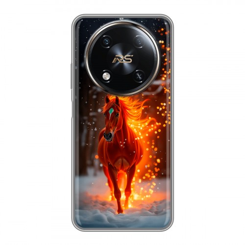 Дизайнерский силиконовый чехол для Itel RS4 Новый год