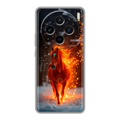 Дизайнерский силиконовый чехол для Vivo X100 Новый год