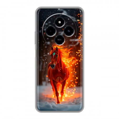 Дизайнерский силиконовый чехол для Xiaomi RedMi 14C Новый год