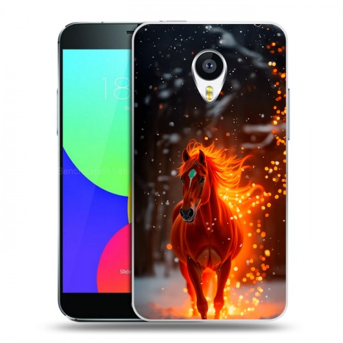 Дизайнерский пластиковый чехол для Meizu MX4 Новый год