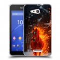 Дизайнерский пластиковый чехол для Sony Xperia E4g Новый год