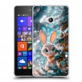 Дизайнерский пластиковый чехол для Microsoft Lumia 540 Новый год