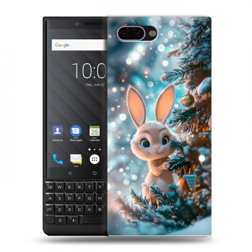 Дизайнерский пластиковый чехол для BlackBerry KEY2 Новый год