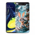 Дизайнерский пластиковый чехол для Samsung Galaxy A80 Новый год
