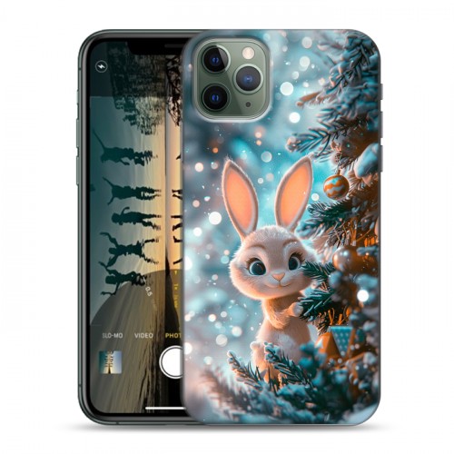 Дизайнерский силиконовый чехол для Iphone 11 Pro Новый год
