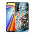 Дизайнерский силиконовый чехол для Realme 7 Новый год