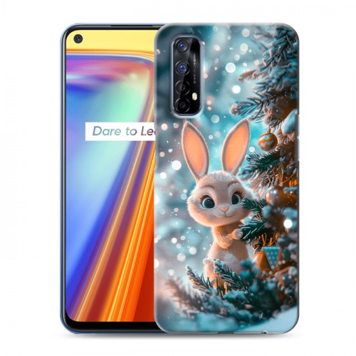 Дизайнерский силиконовый чехол для Realme 7 Новый год