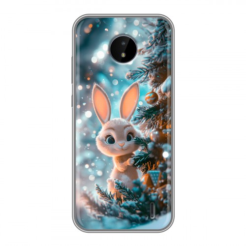 Дизайнерский силиконовый чехол для Nokia C20 Новый год