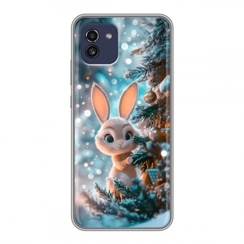 Дизайнерский силиконовый чехол для Samsung Galaxy A03 Новый год