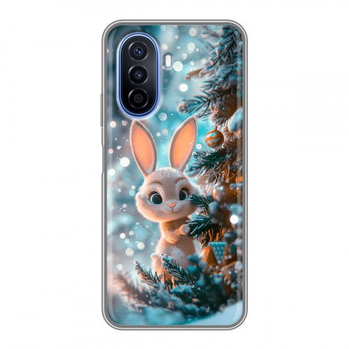 Дизайнерский силиконовый чехол для Huawei Nova Y70 Новый год