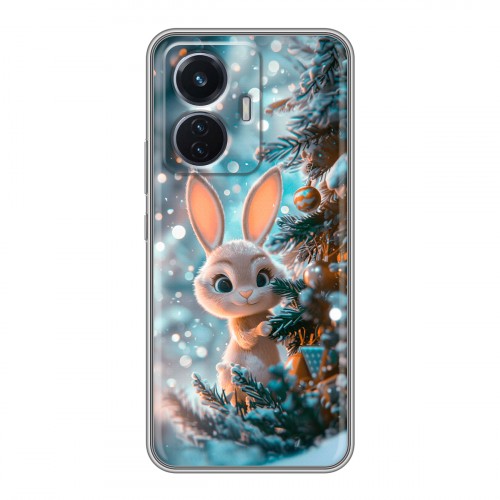 Дизайнерский силиконовый чехол для Vivo T1 Новый год