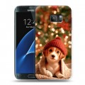 Дизайнерский силиконовый с усиленными углами чехол для Samsung Galaxy S7 Новый год
