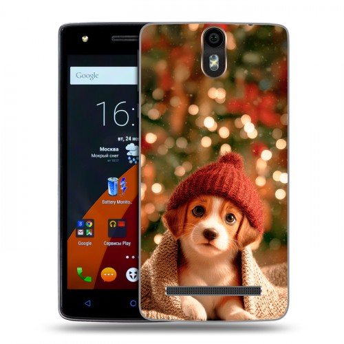 Дизайнерский силиконовый чехол для Wileyfox Storm Новый год