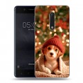 Дизайнерский пластиковый чехол для Nokia 5 Новый год