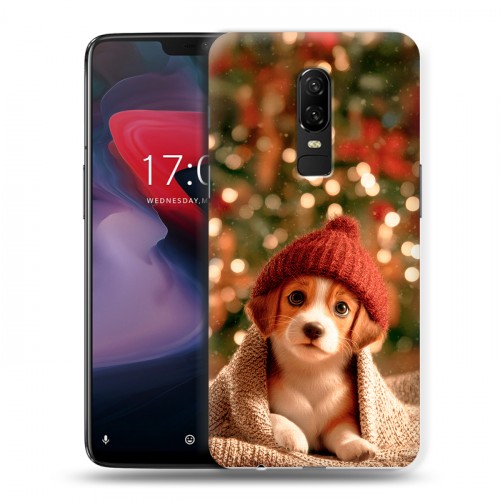 Дизайнерский пластиковый чехол для OnePlus 6 Новый год