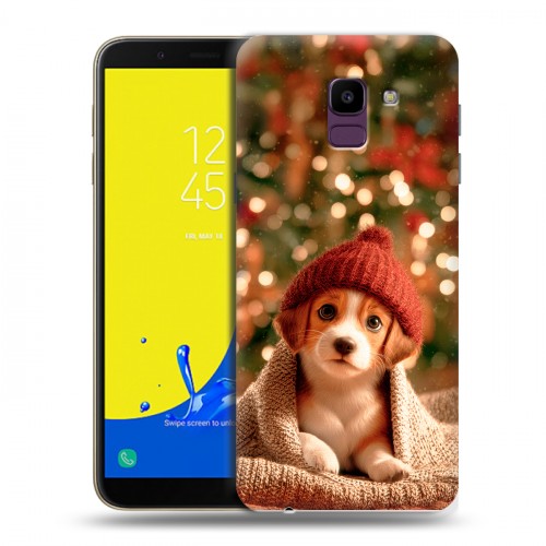Дизайнерский пластиковый чехол для Samsung Galaxy J6 Новый год