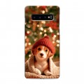 Дизайнерский силиконовый с усиленными углами чехол для Samsung Galaxy S10 Новый год