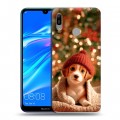 Дизайнерский пластиковый чехол для Huawei Y6 (2019) Новый год