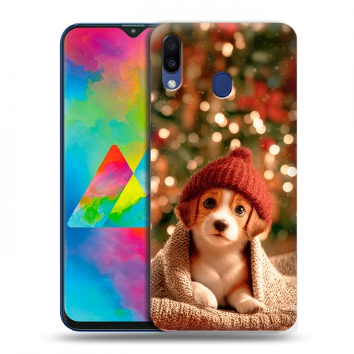 Дизайнерский пластиковый чехол для Samsung Galaxy M20 Новый год