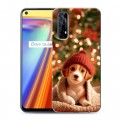 Дизайнерский силиконовый чехол для Realme 7 Новый год