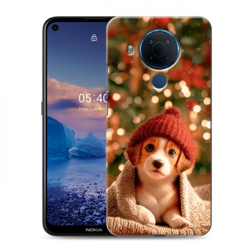 Дизайнерский силиконовый чехол для Nokia 5.4 Новый год