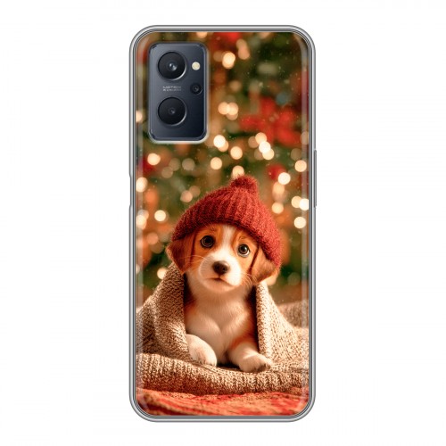 Дизайнерский силиконовый чехол для Realme 9i Новый год