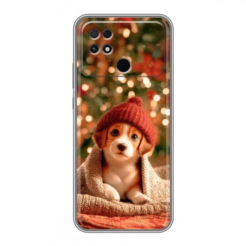 Дизайнерский силиконовый чехол для Xiaomi Poco C40 Новый год