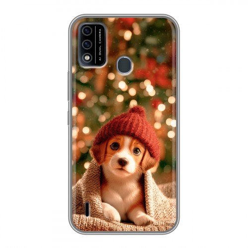 Дизайнерский силиконовый чехол для Itel A48 Новый год