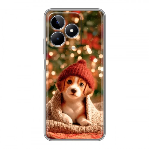 Дизайнерский пластиковый чехол для Realme C53 Новый год