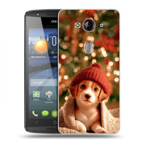Дизайнерский пластиковый чехол для Acer Liquid E3 Новый год