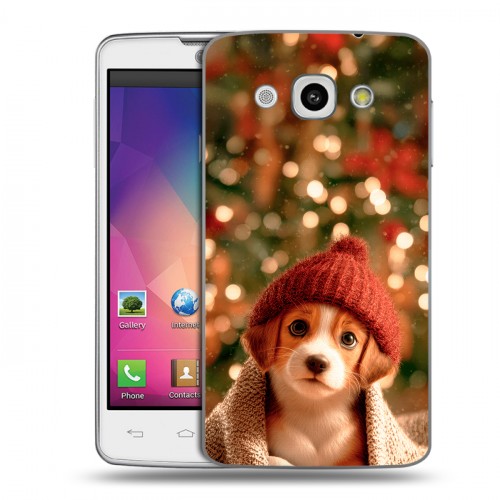 Дизайнерский пластиковый чехол для LG L60 Новый год