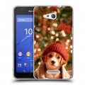 Дизайнерский пластиковый чехол для Sony Xperia E4g Новый год