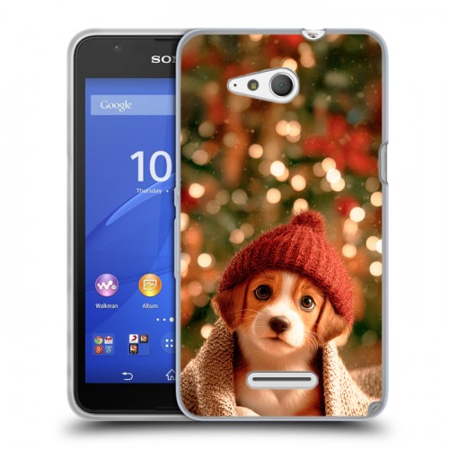 Дизайнерский пластиковый чехол для Sony Xperia E4g Новый год