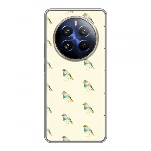 Дизайнерский пластиковый чехол для Realme 12 Pro Пастельные узоры