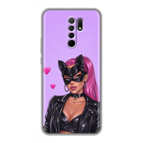 Дизайнерский силиконовый чехол для Xiaomi RedMi 9 женский