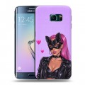 Дизайнерский силиконовый чехол для Samsung Galaxy S6 Edge женский