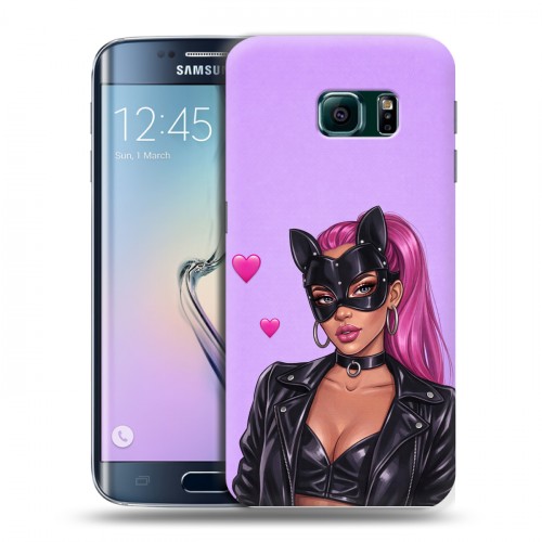 Дизайнерский силиконовый чехол для Samsung Galaxy S6 Edge женский