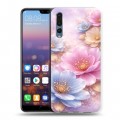 Дизайнерский силиконовый с усиленными углами чехол для Huawei P20 Pro женский