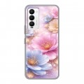 Дизайнерский силиконовый с усиленными углами чехол для Tecno Camon 18 женский