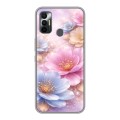 Дизайнерский силиконовый чехол для Tecno Spark 7 женский